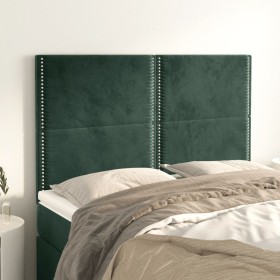 Kopfteile 4 Einheiten dunkelgrüner Samt 72x5x78/88 cm von , Kopf- und Fußteile - Ref: Foro24-3116243, Preis: 82,80 €, Rabatt: %