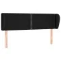 Black fabric headboard 147x23x78/88 cm by , Headboards and footboards - Ref: Foro24-3117004, Price: 59,45 €, Discount: %