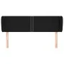Black fabric headboard 147x23x78/88 cm by , Headboards and footboards - Ref: Foro24-3117004, Price: 59,45 €, Discount: %