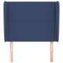 Kopfteil mit blauen Stoffohren 83x23x118/128 cm von , Kopf- und Fußteile - Ref: Foro24-3117796, Preis: 61,54 €, Rabatt: %