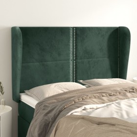 Kopfteil mit dunkelgrünen Samtohren 147x23x118/128cm von , Kopf- und Fußteile - Ref: Foro24-3117867, Preis: 103,84 €, Rabatt: %