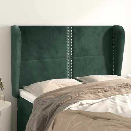 Kopfteil mit dunkelgrünen Samtohren 147x23x118/128cm von , Kopf- und Fußteile - Ref: Foro24-3117867, Preis: 103,84 €, Rabatt: %