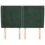 Kopfteil mit dunkelgrünen Samtohren 147x23x118/128cm von , Kopf- und Fußteile - Ref: Foro24-3117867, Preis: 103,84 €, Rabatt: %