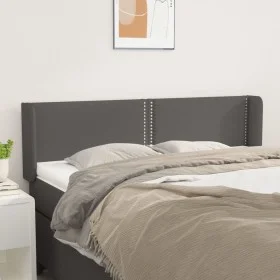 Kopfteil aus grauem Kunstleder, 147 x 16 x 78/88 cm von , Kopf- und Fußteile - Ref: Foro24-3118722, Preis: 55,58 €, Rabatt: %