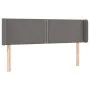 Gray synthetic leather headboard 147x16x78/88 cm by , Headboards and footboards - Ref: Foro24-3118722, Price: 55,50 €, Discou...