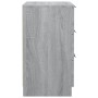 Gray Sonoma bedside table 40x36x65 cm by vidaXL, Nightstands - Ref: Foro24-817053, Price: 55,47 €, Discount: %