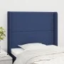 Cabecero con orejas de tela azul 83x16x118/128 cm de , Cabeceros y pies de cama - Ref: Foro24-3119420, Precio: 57,05 €, Descu...