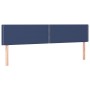 Kopfteil aus blauem Stoff mit LED 160x5x78/88 cm von , Kopf- und Fußteile - Ref: Foro24-3121484, Preis: 50,72 €, Rabatt: %
