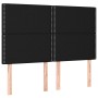 Kopfteil mit LED-Beleuchtung, schwarzer Stoff, 144 x 5 x 118/128 cm von , Kopf- und Fußteile - Ref: Foro24-3122284, Preis: 91...