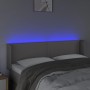 Kopfteil mit LED-grauem Kunstleder 147x16x78/88 cm von , Kopf- und Fußteile - Ref: Foro24-3123190, Preis: 62,92 €, Rabatt: %