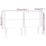 Kopfteil aus cremefarbenem Stoff mit LED 163x16x118/128 cm von , Kopf- und Fußteile - Ref: Foro24-3123919, Preis: 120,85 €, R...
