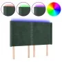 Dark green velvet LED headboard 147x16x118/128 cm by , Headboards and footboards - Ref: Foro24-3123959, Price: 118,00 €, Disc...