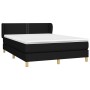 Boxspringbett mit schwarzer Stoffmatratze 140x190 cm von , Betten und Lattenroste - Ref: Foro24-3126719, Preis: 443,49 €, Rab...