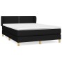Box spring bed with black fabric mattress 140x200 cm by , Beds and slatted bases - Ref: Foro24-3126727, Price: 454,74 €, Disc...
