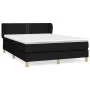 Box spring bed with black fabric mattress 140x200 cm by , Beds and slatted bases - Ref: Foro24-3126727, Price: 446,85 €, Disc...
