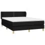 Box spring bed with black fabric mattress 140x200 cm by , Beds and slatted bases - Ref: Foro24-3126727, Price: 446,85 €, Disc...