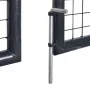 Garden mesh gate gray galvanized steel 289x175 cm by vidaXL, garden gates - Ref: Foro24-143366, Price: 429,15 €, Discount: %