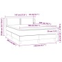 Box spring bed with pink velvet mattress 140x200 cm by , Beds and slatted bases - Ref: Foro24-3127438, Price: 417,68 €, Disco...