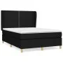 Box spring bed with black fabric mattress 140x190 cm by , Beds and slatted bases - Ref: Foro24-3128439, Price: 457,77 €, Disc...