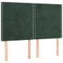 Box spring bed with dark green velvet mattress 140x190 cm by , Beds and slatted bases - Ref: Foro24-3129150, Price: 502,03 €,...