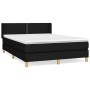 Boxspringbett mit schwarzer Stoffmatratze 140x190 cm von , Betten und Lattenroste - Ref: Foro24-3130187, Preis: 439,99 €, Rab...