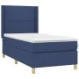 Box spring bed with blue fabric mattress 80x200 cm by , Beds and slatted bases - Ref: Foro24-3131871, Price: 314,79 €, Discou...