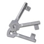 Puerta de malla de jardín acero galvanizado gris 289x150 cm de vidaXL, Puertas de jardín - Ref: Foro24-143365, Precio: 451,96...