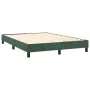 Box spring bed with mattress and LED dark green velvet 140x200cm by , Beds and slatted bases - Ref: Foro24-3134348, Price: 43...
