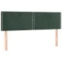 Box spring bed with mattress and LED dark green velvet 140x200cm by , Beds and slatted bases - Ref: Foro24-3134348, Price: 43...