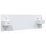 Cabecero de cama con mesitas madera contrachapada blanco