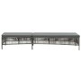 Lounger with gray synthetic rattan cushion by vidaXL, Loungers - Ref: Foro24-44455, Price: 130,75 €, Discount: %
