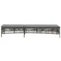Lounger with gray synthetic rattan cushion by vidaXL, Loungers - Ref: Foro24-44455, Price: 129,34 €, Discount: %