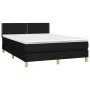 Box spring bed with black fabric mattress 140x200 cm by , Beds and slatted bases - Ref: Foro24-3140539, Price: 432,66 €, Disc...
