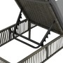 Lounger with gray synthetic rattan cushion by vidaXL, Loungers - Ref: Foro24-44455, Price: 130,75 €, Discount: %
