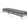 Lounger with gray synthetic rattan cushion by vidaXL, Loungers - Ref: Foro24-44455, Price: 130,75 €, Discount: %