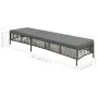 Lounger with gray synthetic rattan cushion by vidaXL, Loungers - Ref: Foro24-44455, Price: 129,34 €, Discount: %