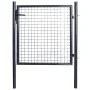 Puerta de malla de jardín acero galvanizado gris 85,5x100 cm de vidaXL, Puertas de jardín - Ref: Foro24-143369, Precio: 140,5...