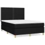 Box spring bed with black fabric mattress 140x200 cm by , Beds and slatted bases - Ref: Foro24-3142259, Price: 476,36 €, Disc...