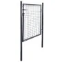 Gartengittertor aus grau verzinktem Stahl 85,5 x 100 cm von vidaXL, Gartentore - Ref: Foro24-143369, Preis: 140,59 €, Rabatt: %