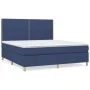 Boxspringbett mit blauer Stoffmatratze 160x200 cm von , Betten und Lattenroste - Ref: Foro24-3142271, Preis: 519,57 €, Rabatt: %