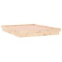 Bed frame with LED solid wood 140x200 cm by , Beds and slatted bases - Ref: Foro24-819972, Price: 143,34 €, Discount: %