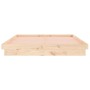 Bed frame with LED solid wood 140x200 cm by , Beds and slatted bases - Ref: Foro24-819972, Price: 143,34 €, Discount: %