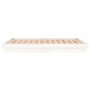 Bettgestell mit LED-Massivholz weiß 200x200 cm von , Betten und Lattenroste - Ref: Foro24-819993, Preis: 205,94 €, Rabatt: %