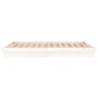 Bettgestell mit LED-Massivholz weiß 120x190 cm von , Betten und Lattenroste - Ref: Foro24-820008, Preis: 157,07 €, Rabatt: %