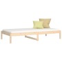 Solid pine wood sofa bed 80x200 cm by , Beds and slatted bases - Ref: Foro24-820417, Price: 79,81 €, Discount: %