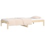 Solid pine wood sofa bed 80x200 cm by , Beds and slatted bases - Ref: Foro24-820417, Price: 79,81 €, Discount: %
