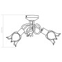 Deckenleuchte mit Tulpenglasschirmen 3 Glühbirnen E14 von , Deckenleuchten - Ref: Foro24-289227, Preis: 38,19 €, Rabatt: %
