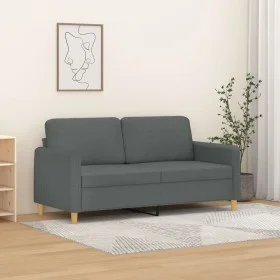 2-Sitzer-Sofa aus dunkelgrauem Stoff 140 cm von , Sofas - Ref: Foro24-359479, Preis: 209,72 €, Rabatt: %