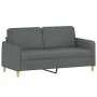 Dark gray 2-seater fabric sofa, 140 cm by , Sofas - Ref: Foro24-359479, Price: 209,72 €, Discount: %