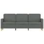 Sofá de 3 plazas de tela gris oscuro 180 cm by , Sofas - Ref: Foro24-359487, Price: 294,22 €, Discount: %